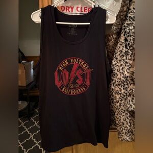 LOST Surfboards black men’s tank size L nwot